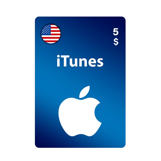 شراء بطاقة ايتونز 5 دولار المتجر الأمريكي - $iTunes 5