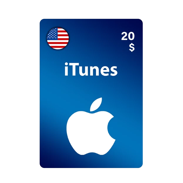 بطاقة ايتونز 20 دولار المتجر الأمريكي - $iTunes 20