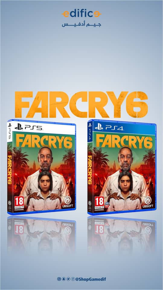 لعبة الفيديو فيديو Far Cry 6 (إصدار عالمي) - مغامرة - بلايستيشن 5 (PS5)  +لعبه فار كراي 6 إصدار يارا بلاستشن 4